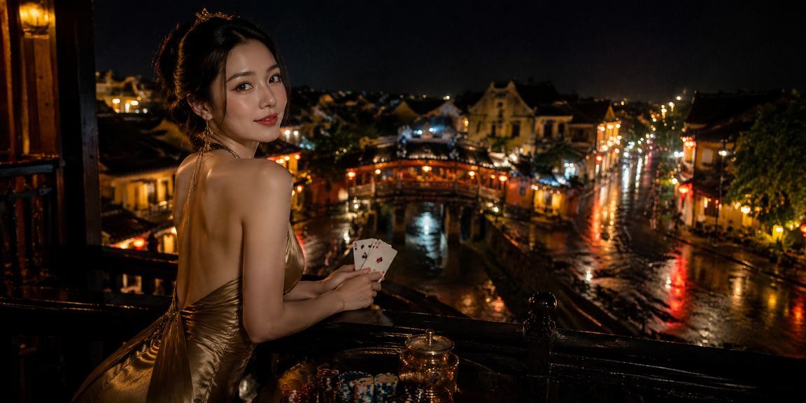 Người dùng Hội An tìm kiếm thông tin trò chơi bài tại chợ đêm phố cổ
