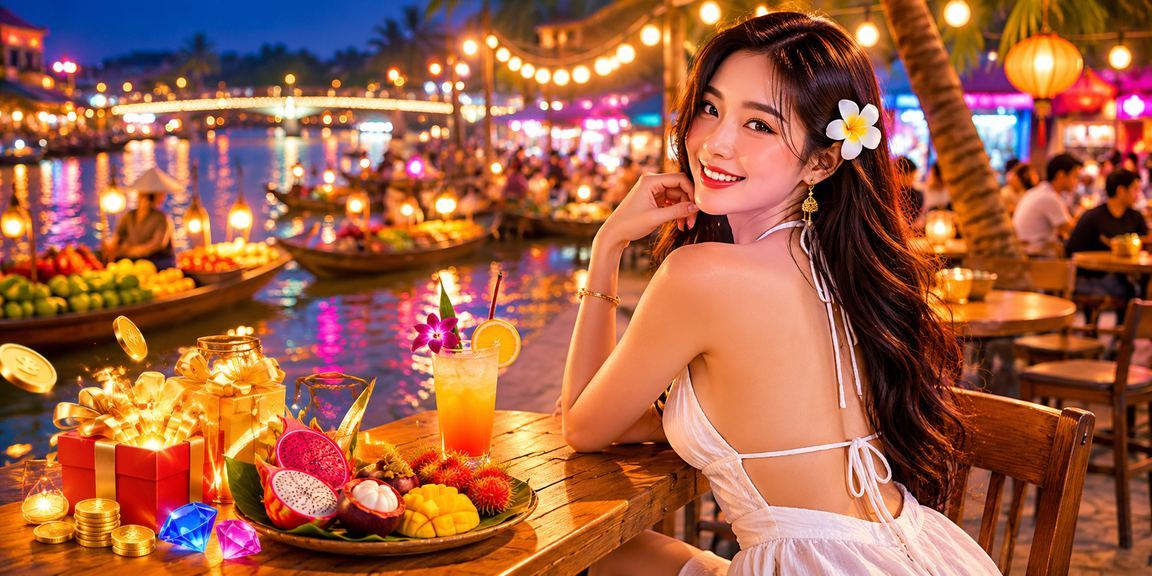 Khung cảnh sông Mê Kông yên bình bên tách cà phê sáng và trải nghiệm cá cược trực tuyến